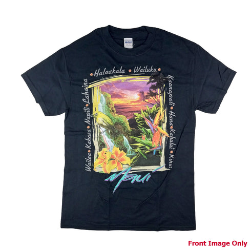 Maui Destinations Screenprinted Hawaiian T-Shirt